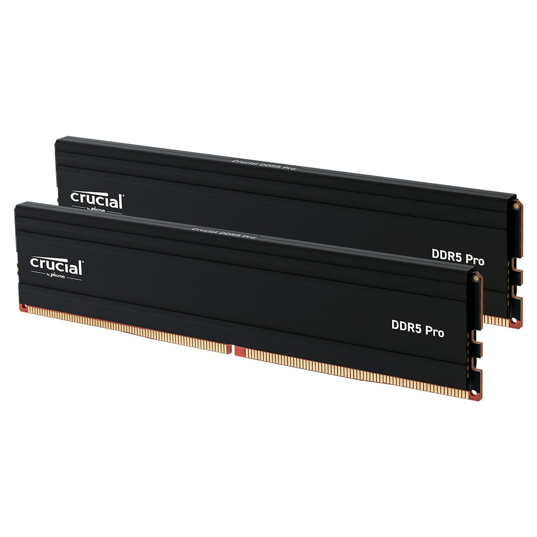 Crucial Pro 96GB DDR5 RAM Kit (2x48GB), 5600MHz (or 5200MHz or