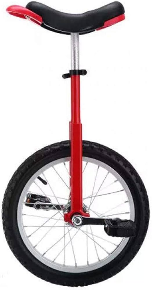 Amazon.co.jp: 子供用16/18インチ一輪車、赤、大人用20インチ一輪車