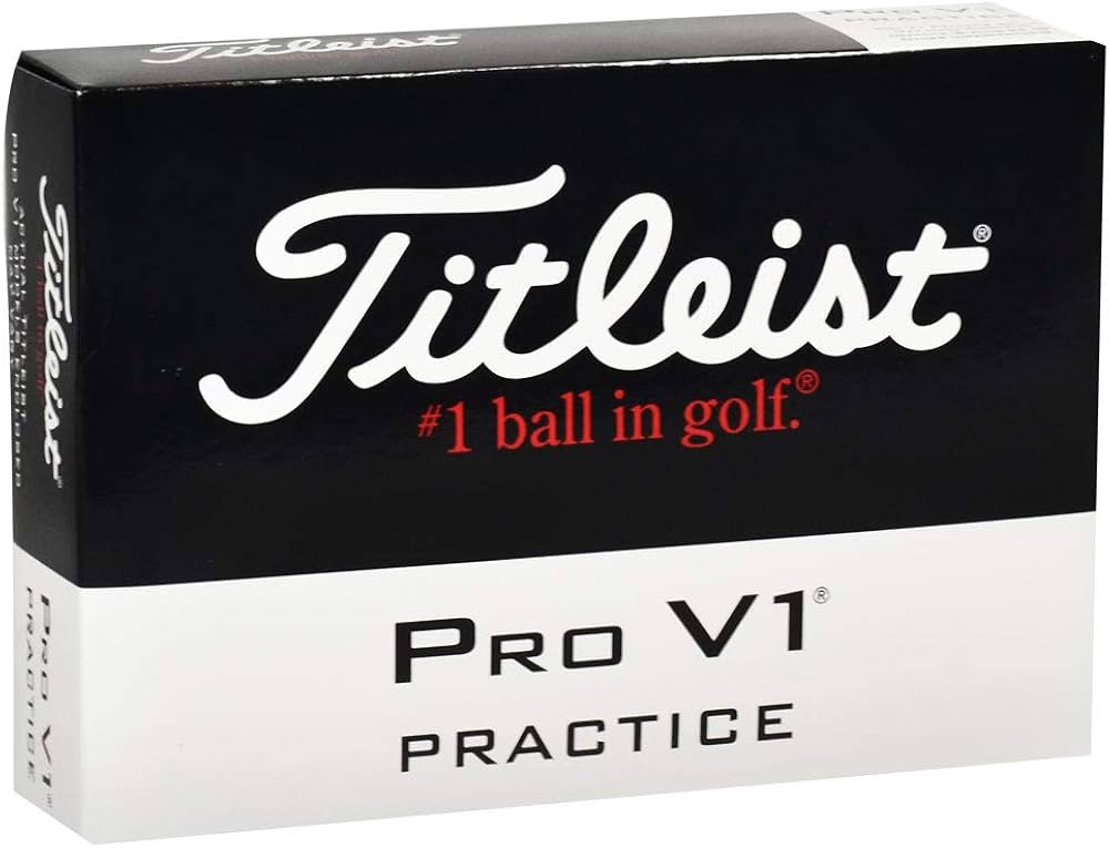 Amazon | Titleist Pro V1 Practise Golf Balls, White (One Dozen
