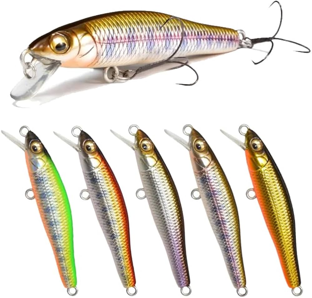 Amazon.co.jp: 【PBルアー】渓流ミノー58S 5色セット 58mm 3.9g