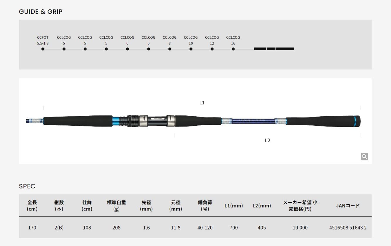 Amazon | アルファタックル(Alpha Tackle) ロッド 船竿 ショートアーム