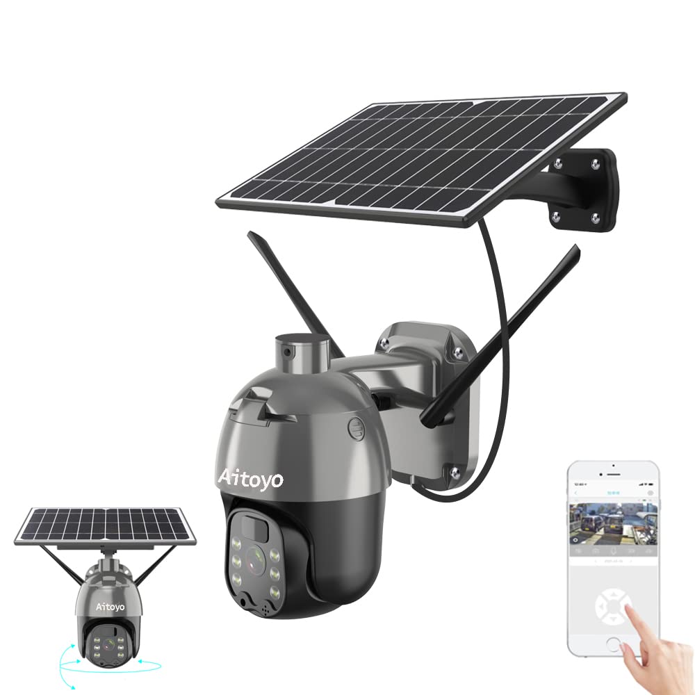 Amazon.co.jp: Aitoyo 防犯カメラ ワイヤレス 屋外 ソーラー