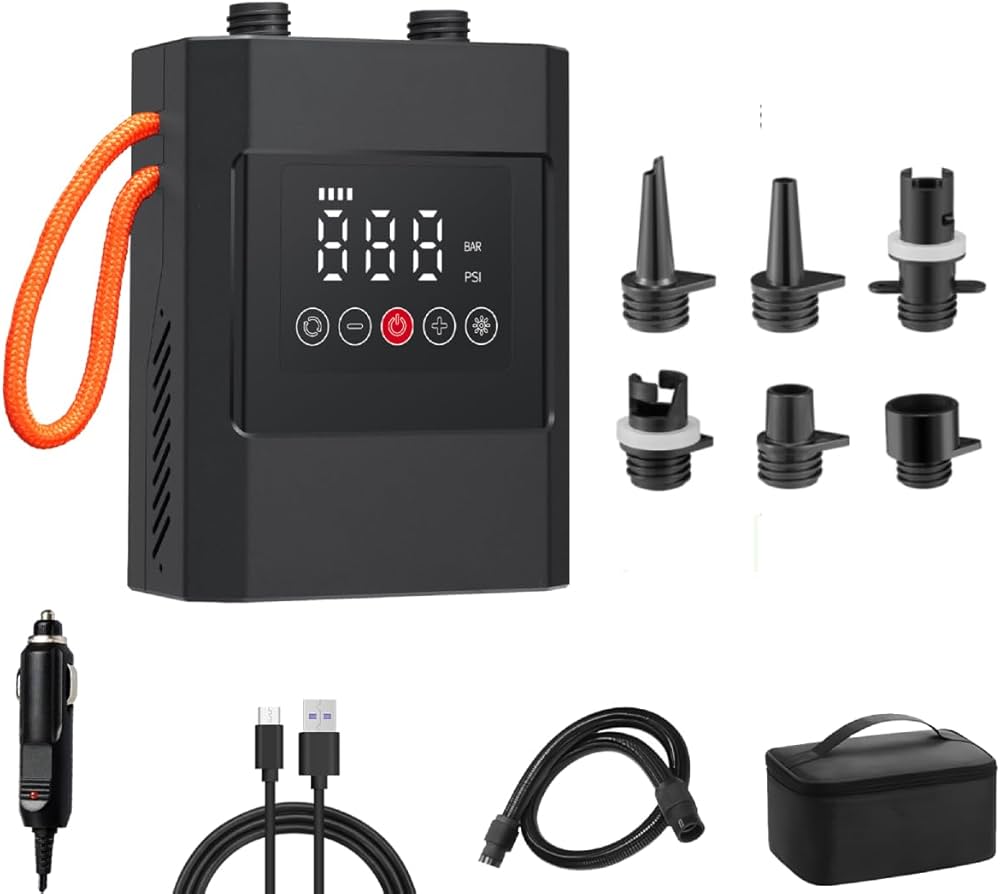 Amazon.co.jp: HUAJUN サップ 電動ポンプ sup 空気入れ 電動 20PSI