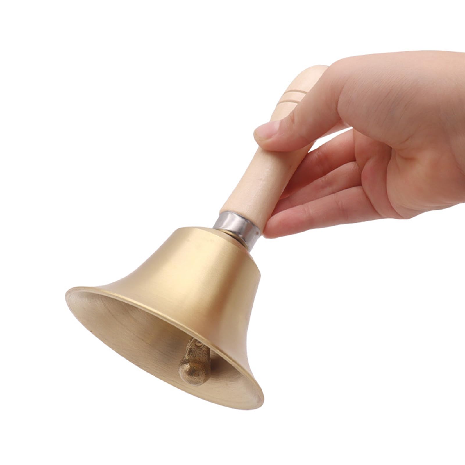 Amazon | Phyxiul ハンドベル ディナーベル 木製ハンドル 卓上ベル