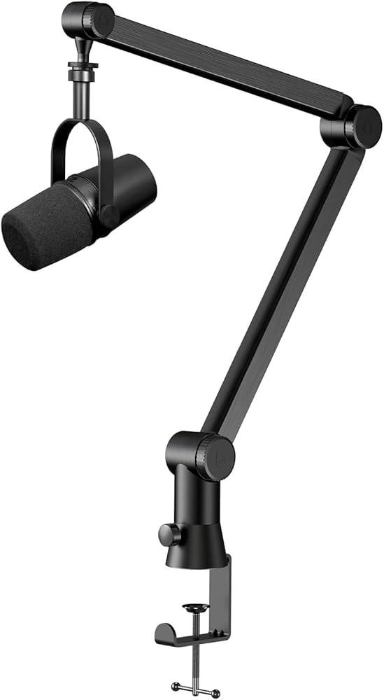 Amazon | YOUSHARES マイクブームアームスタンド Shure SM7B、MV7