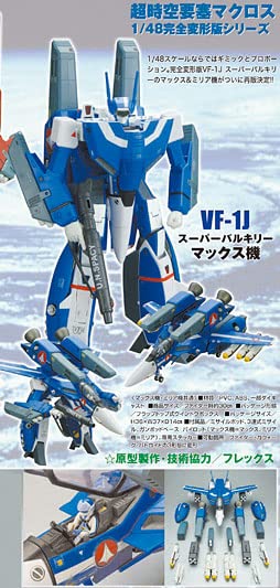 Amazon.com: 1/48 Super Valkyrie VF-1J Maximilian Jenius & Super
