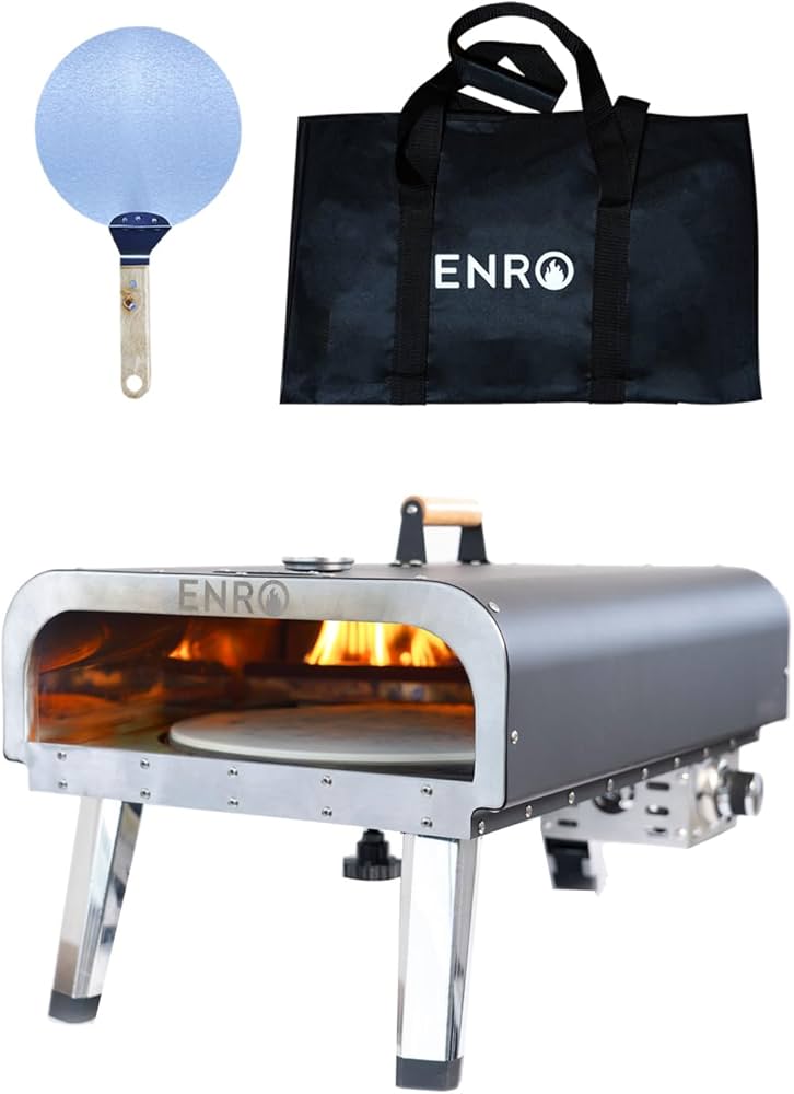 Amazon.co.jp: ENRO ポータブル ピザ窯 ガス式窯焼名人 【お庭や