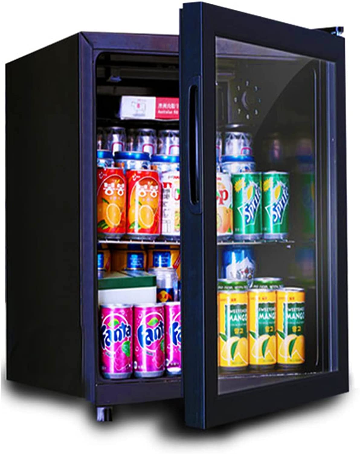 Amazon | 小型シングルドア小型冷蔵庫ホームオフィス業務用冷蔵庫