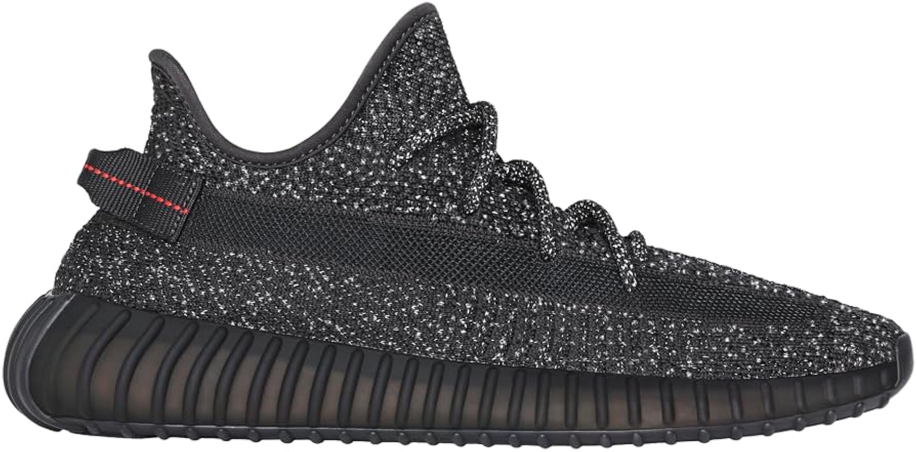 Men's) Adidas Yeezy Boost 350 V2 'Triple Black Static' (Reflective