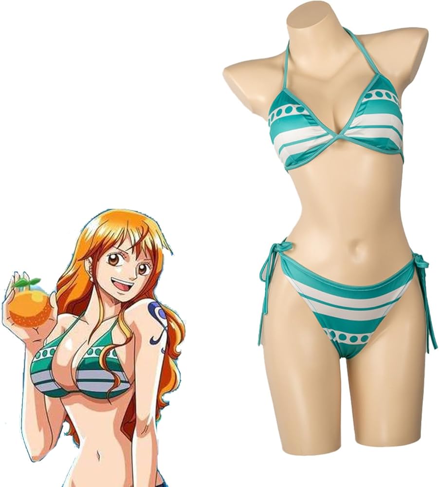 Amazon.co.jp: [oTVToCos] ワンピース ナミ ビキニ コスプレ衣装 三角
