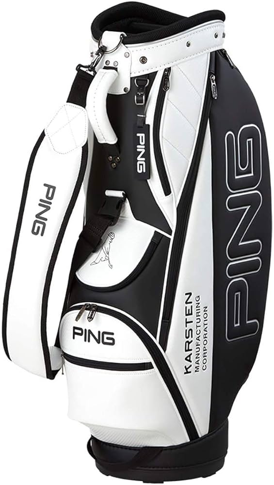 Amazon | ピン(PING) ゴルフ キャディバッグ 9型 35544-01 9 ホワイト