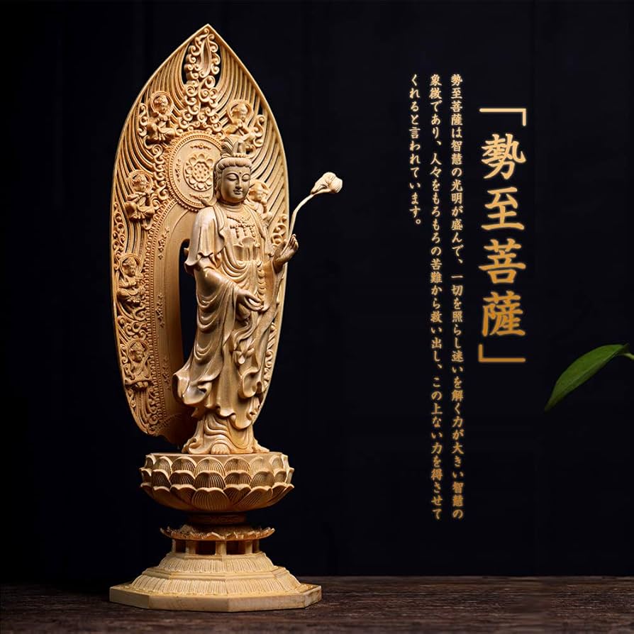 ♥仏像 中国 北魏様式 観世音菩薩 三尊像 桐箱付き 観音様 骨董品