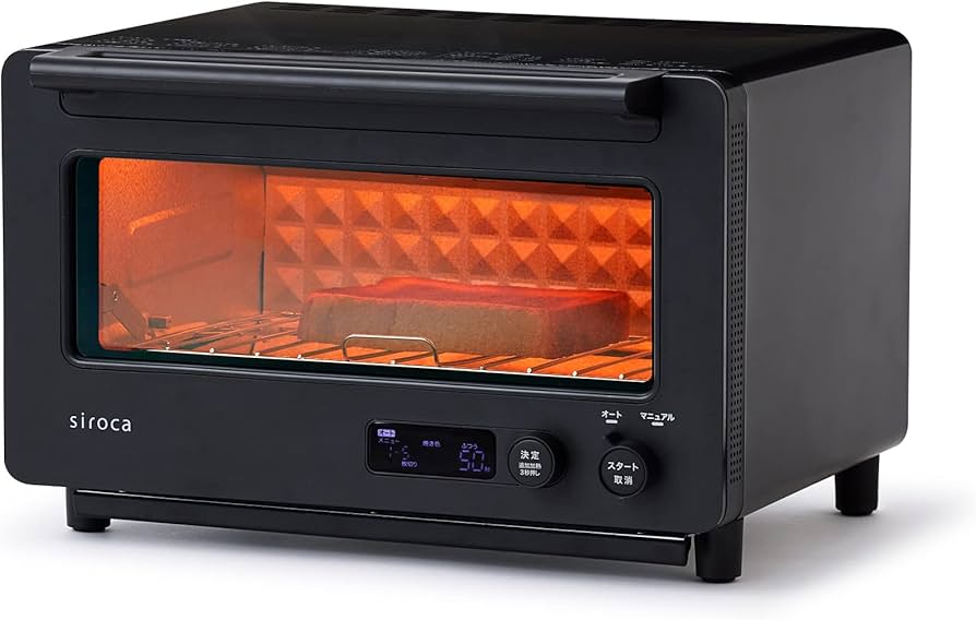 Amazon | シロカ すばやきトースター ST-2D451 ブラック｜オーブン