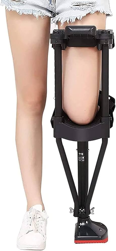 Amazon.co.jp: ハンズフリー松葉杖、歩行補助具、痛みのない膝用松葉杖