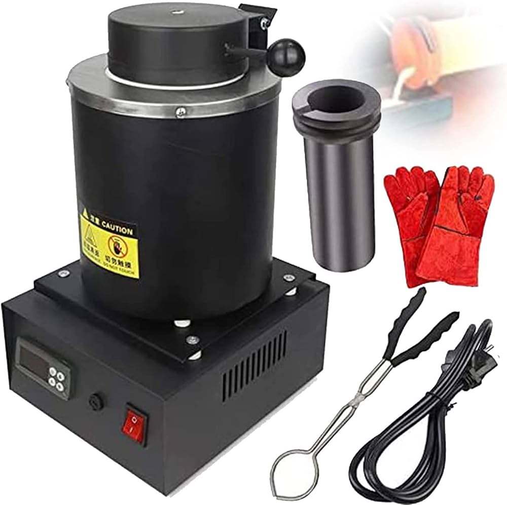 Amazon.co.jp: 金溶解炉、デジタル電気溶解炉機械キット、グラファイト