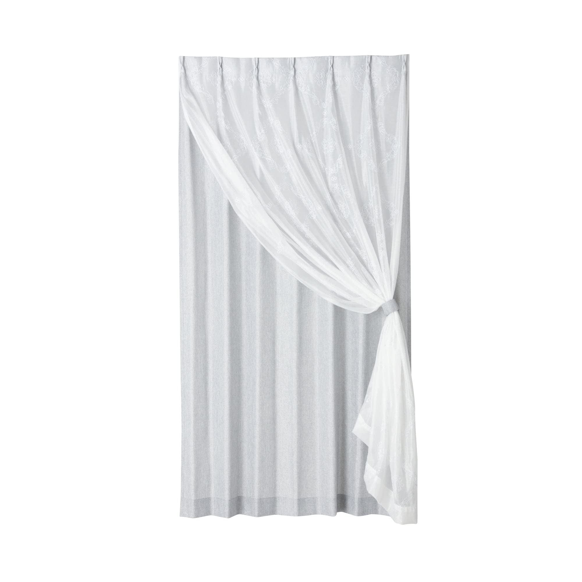 Amazon｜Francfranc フランフラン ラメ×リマニフィ ダブルカーテン