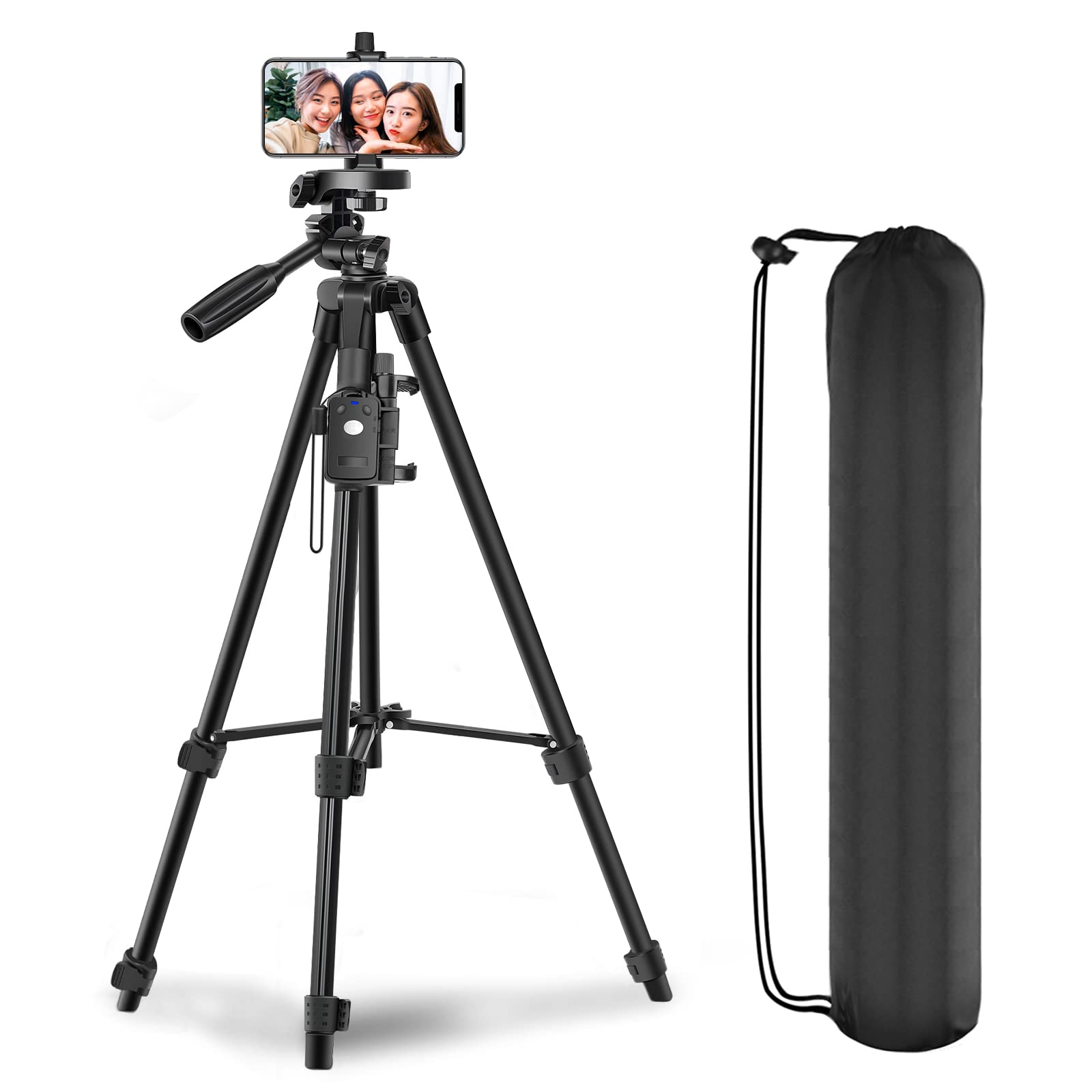 Amazon | 三脚 スマホ三脚 148cm ミニ三脚 スタンド 脚立 遠隔撮影