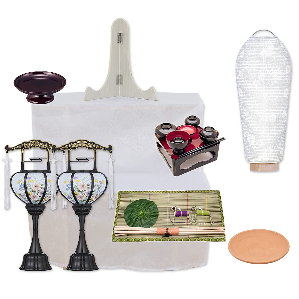 Amazon｜仏壇屋 滝田商店 【盆提灯・お盆用品】 盆棚付き コンパクト