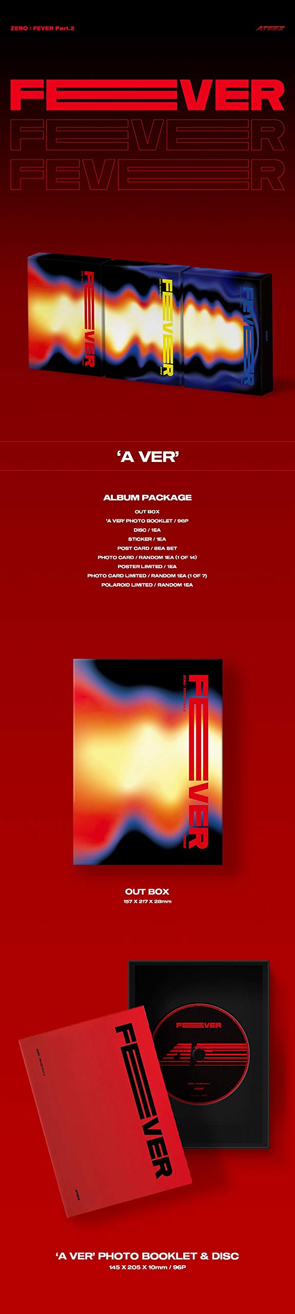 Amazon.co.jp: ATEEZ Zero : Fever Part.2 [A ver.] (6th Mini Album