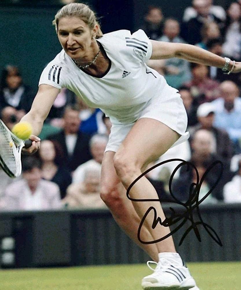 Amazon.co.jp: シュテフィグラフ直筆サイン入り写真…ドイツプロテニス