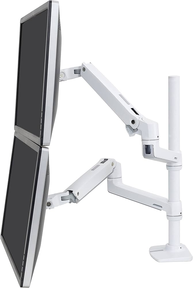 Amazon.com: Ergotron – LX Vertical Stacking Dual Monitor Arm, VESA