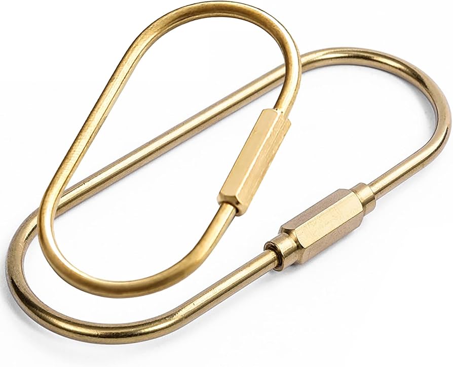 Amazon | キーホルダー 金具 リング ゴールドキーリング 真鍮