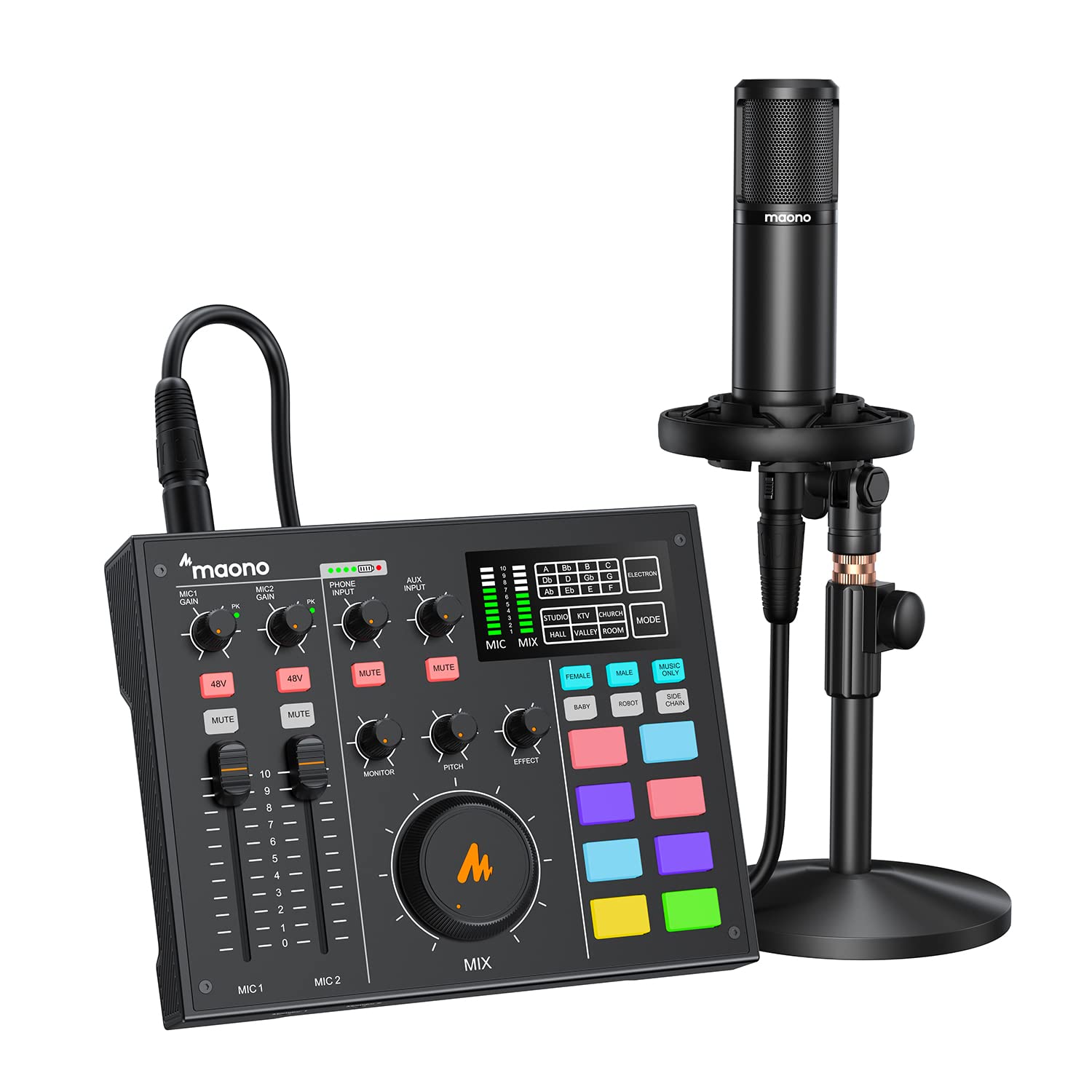 Amazon.co.jp: Maonocaster オーディオミキサー オーディオ