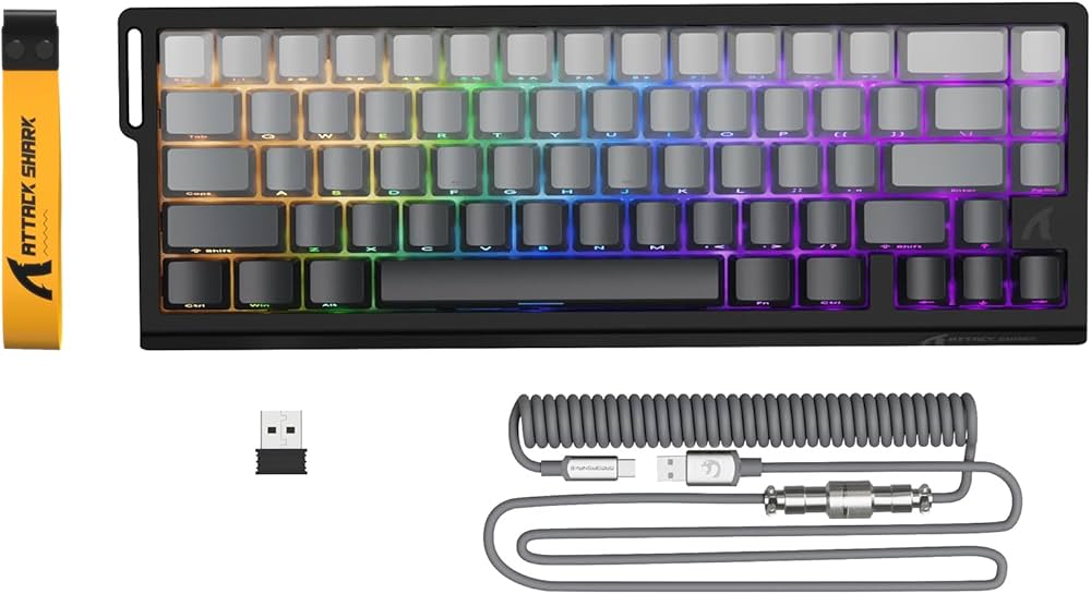 Amazon | ATTACK SHARK X68PRO HE ゲーミングキーボード ラピッド