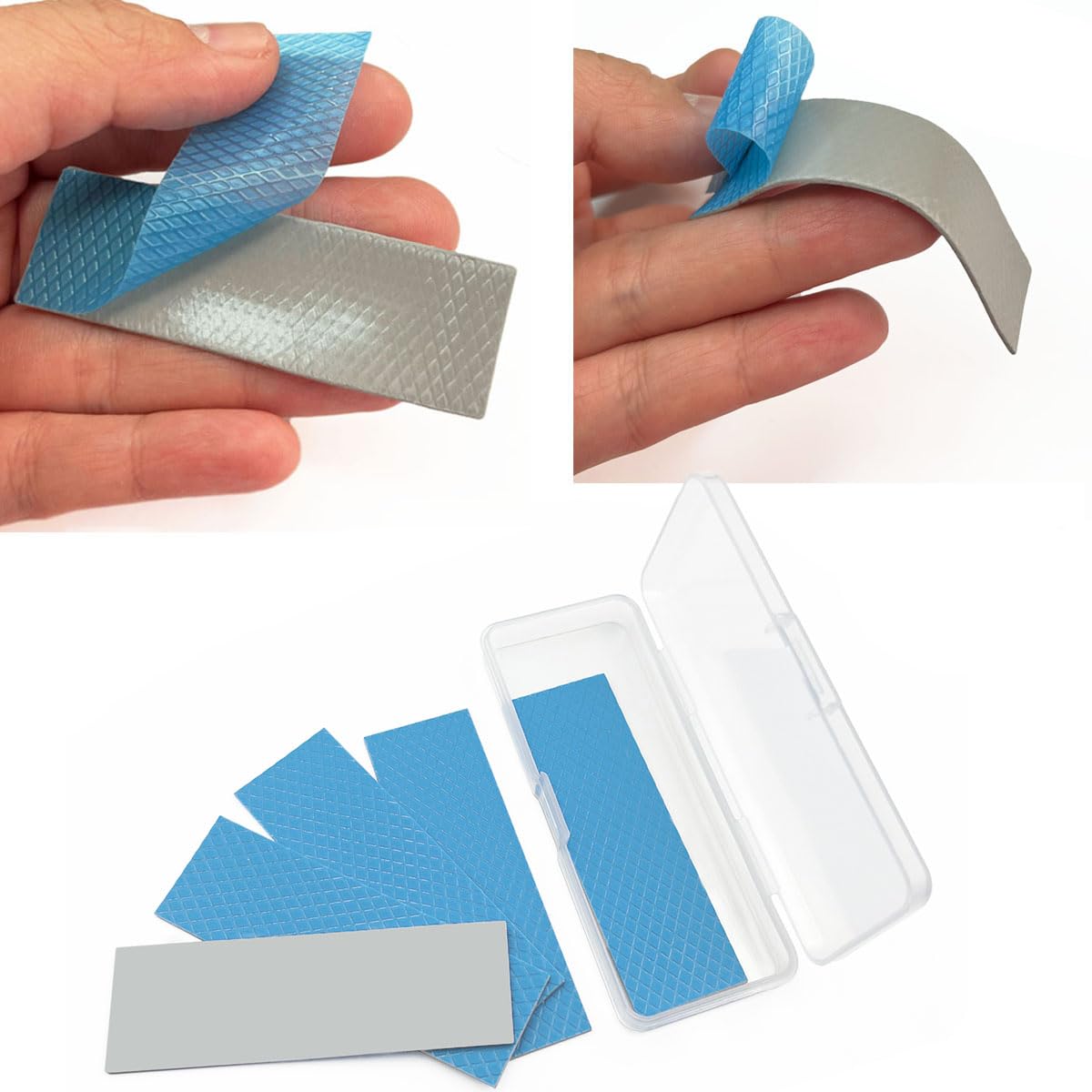 Amazon.co.jp: Awxlumv 熱伝導シート、4個 70x22x2mm 放熱シート 熱