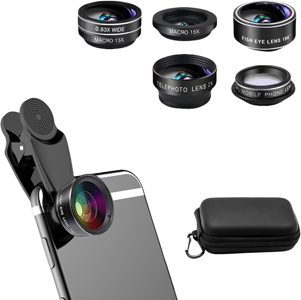 Amazon.co.jp: 5in1スマホ用レンズキット 携帯レンズキット