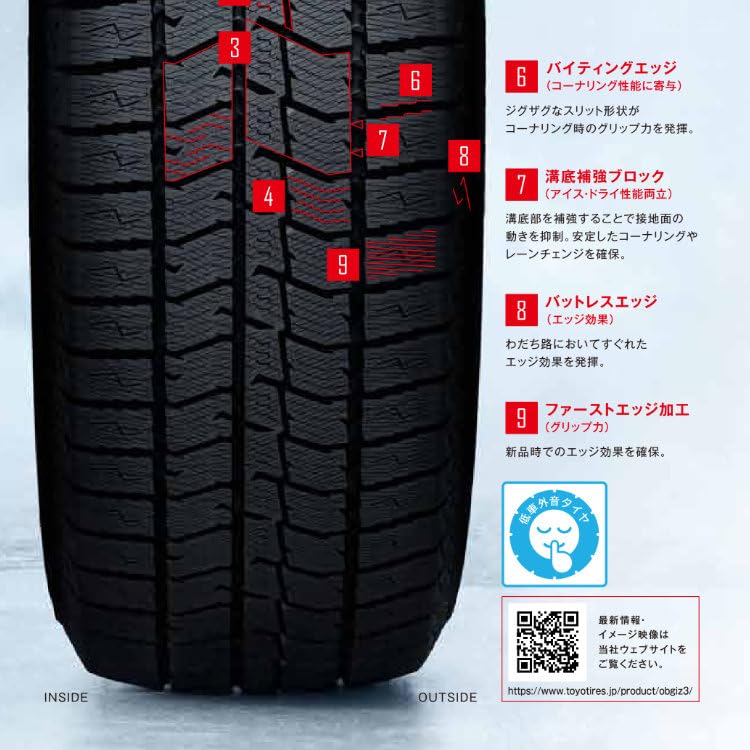 Amazon.co.jp: 4本セット TOYO OBSERVE GIZ3 155/65R14 75Q