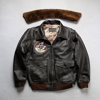 Amazon | [VIIBOY] G-1フライトジャケット 本革フライトジャケット 革