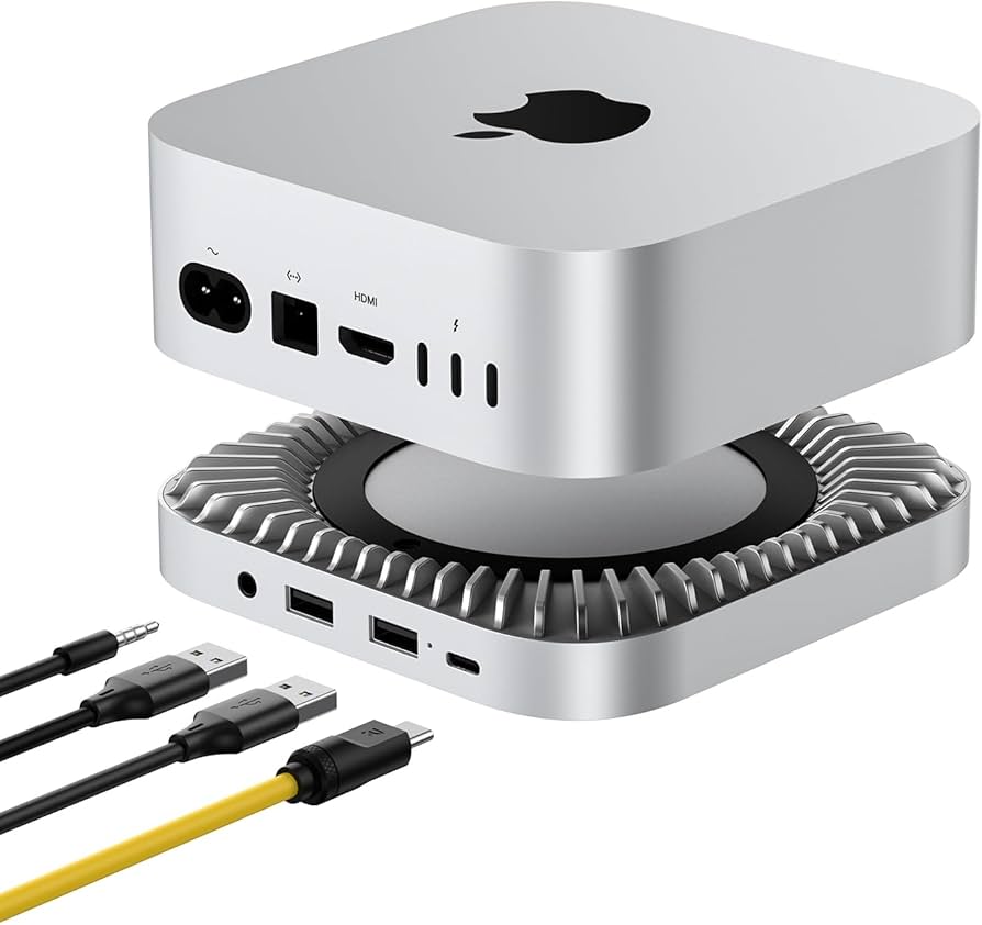 Amazon | 40Gbps Mac Mini M4 ドック、新しい M4/2024 Mac Mini ハブ