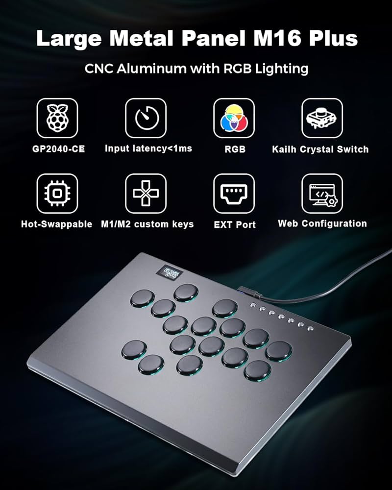 Amazon.com: Haute42 Leverless Controller Arcade Stick M16 Plus