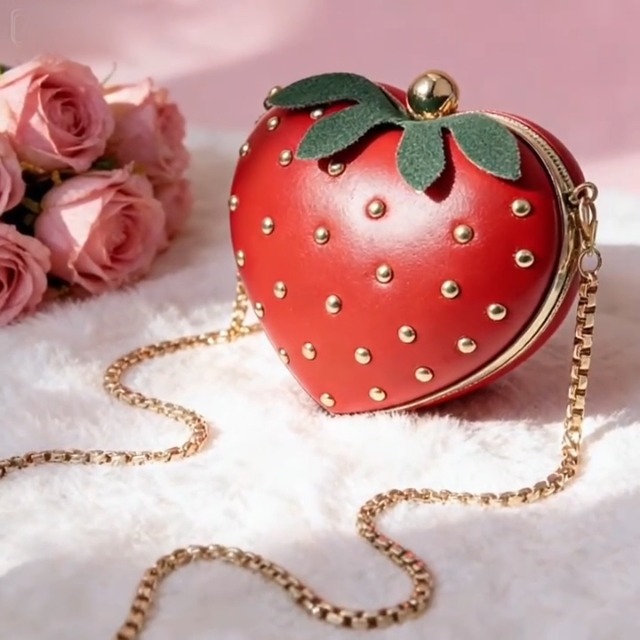 Amazon.com: COLLBATH Strawberry Purse Novelty Fruit Shape Handbag