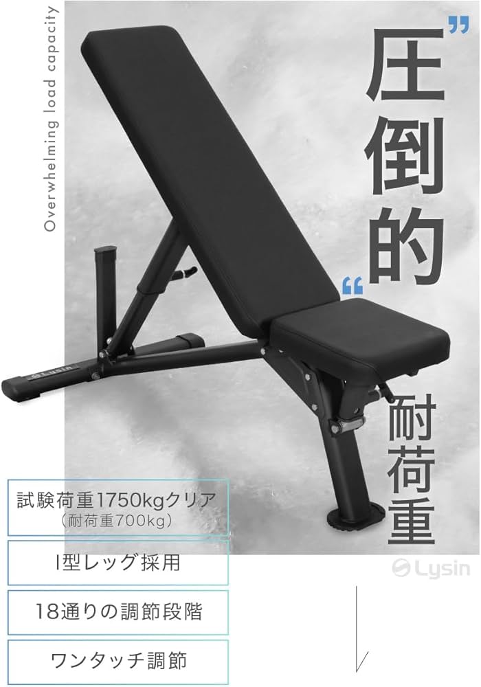 Amazon.co.jp: ライシン インクラインベンチ ロング 試験荷重1750kg