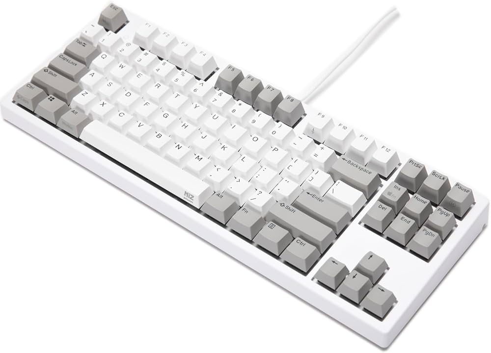 Amazon | NiZキーボード【防水仕様IP68】Wp87-1m USBケーブル有線接続