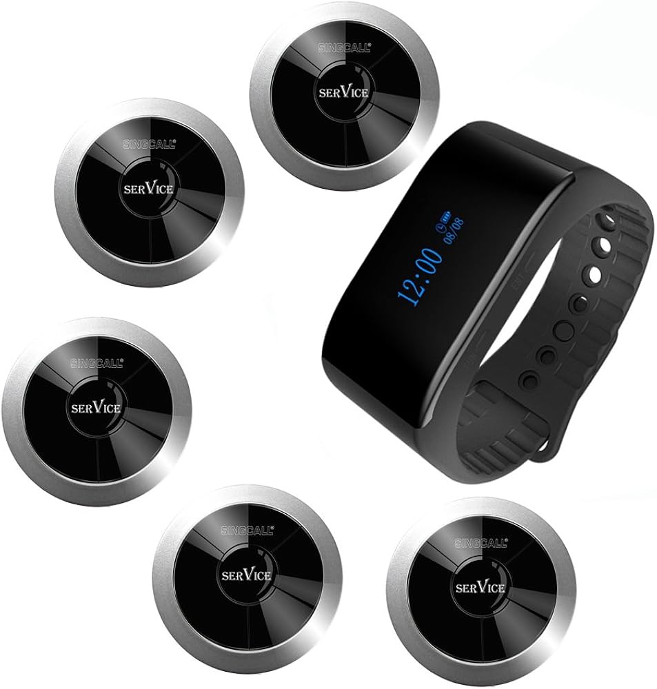 Amazon.co.jp: SINGCALL 呼び出しベル ワイヤレス 飲食店 チャイム 腕