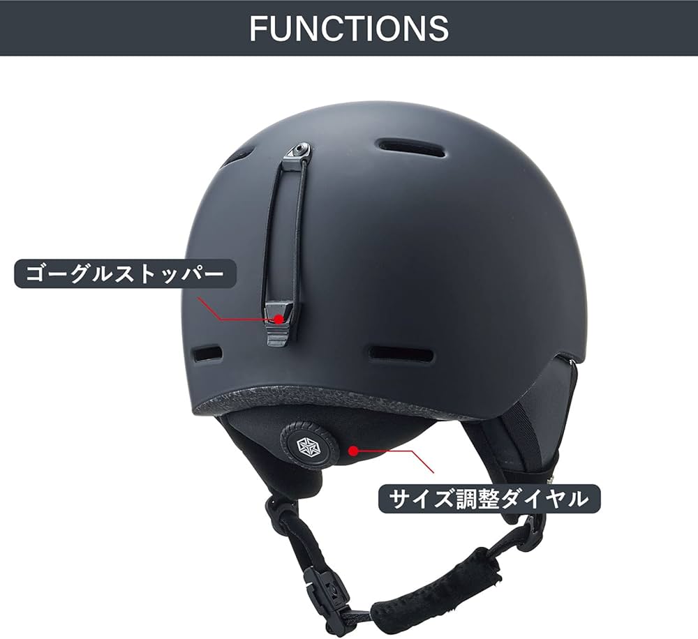 Amazon.co.jp: DICE(ダイス) スキー スノーボード ヘルメット D6