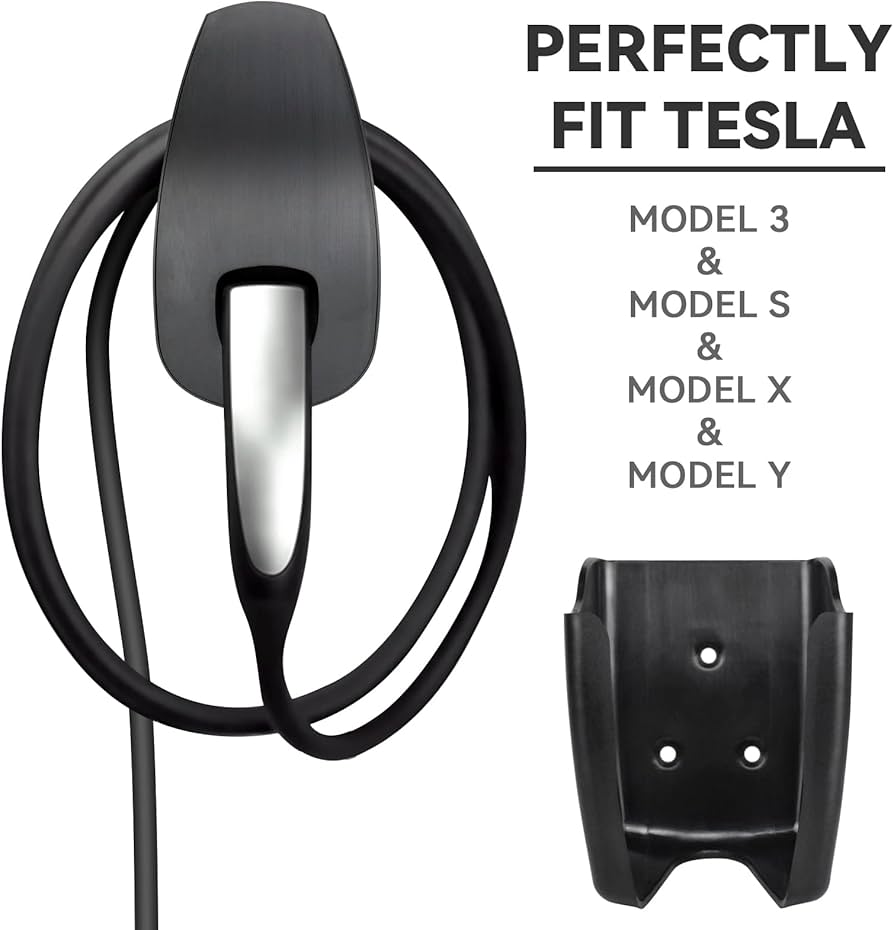 Amazon.co.jp: Tesla用充電ケーブルオーガナイザー、壁取り付け