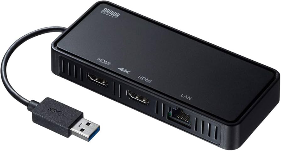 Amazon.co.jp: サンワサプライ USB3.1-HDMIディスプレイアダプタ(4K