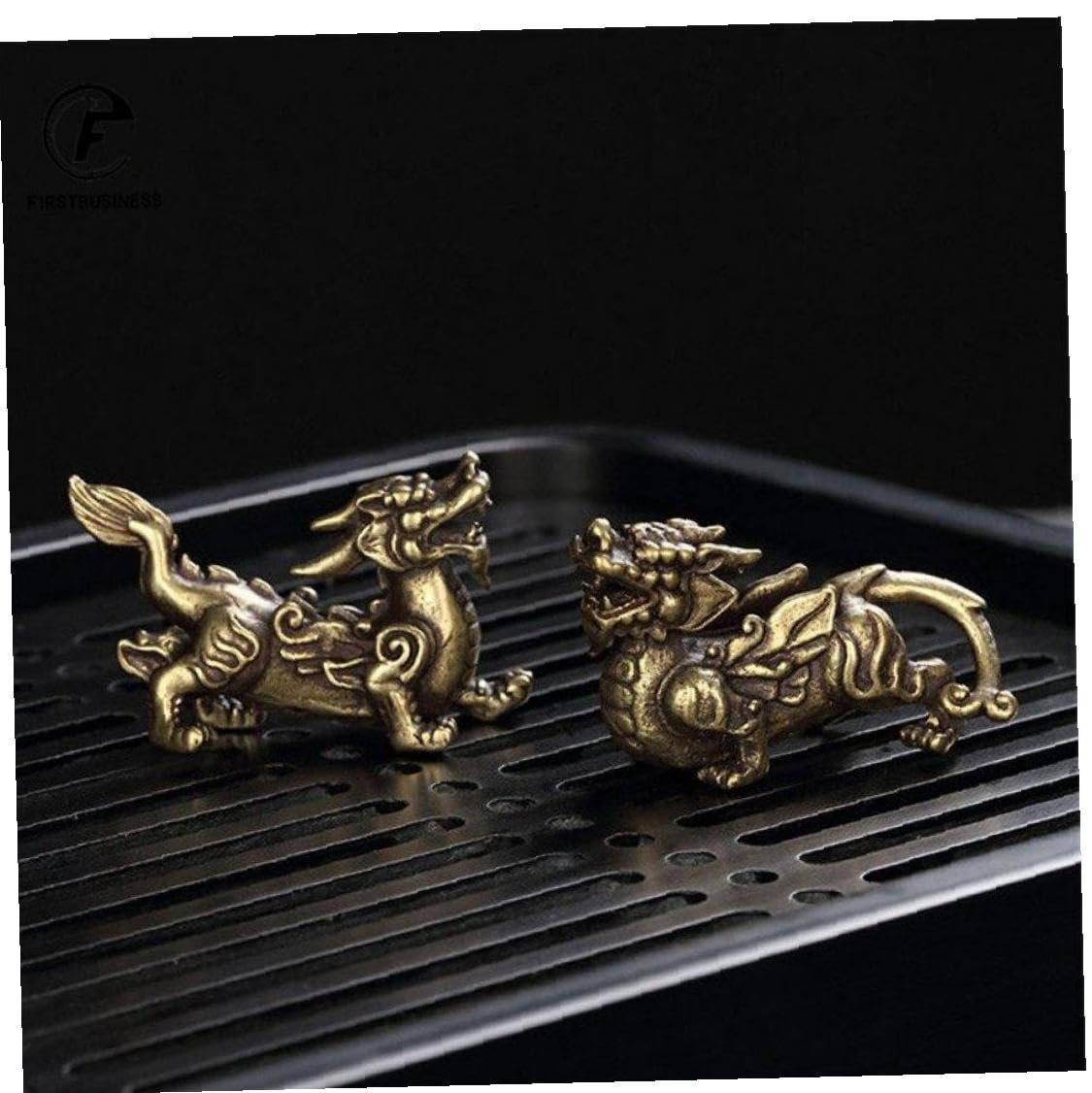 Amazon.co.jp: 貔貅 ヒキュウ 雄雌セット 一対 銅製 風水置物 風水