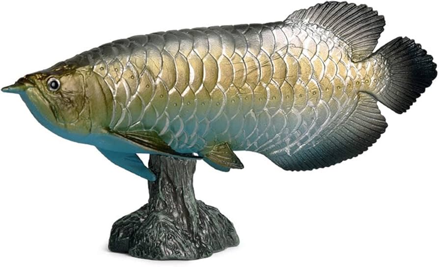 Amazon | EUHELOPA アジアアロワナ フィギュア 龍魚 淡水魚 観賞魚