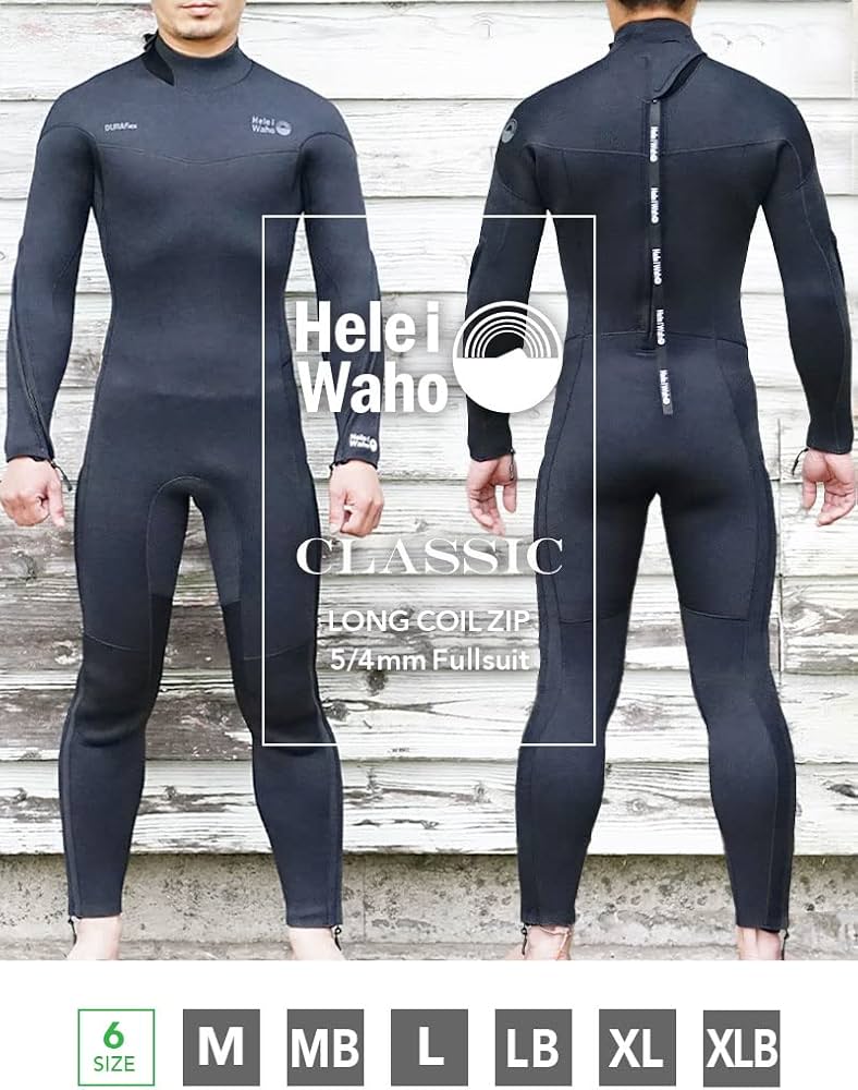 Amazon | HeleiWaho ヘレイワホ ウェットスーツ メンズ 5mm × 4mm