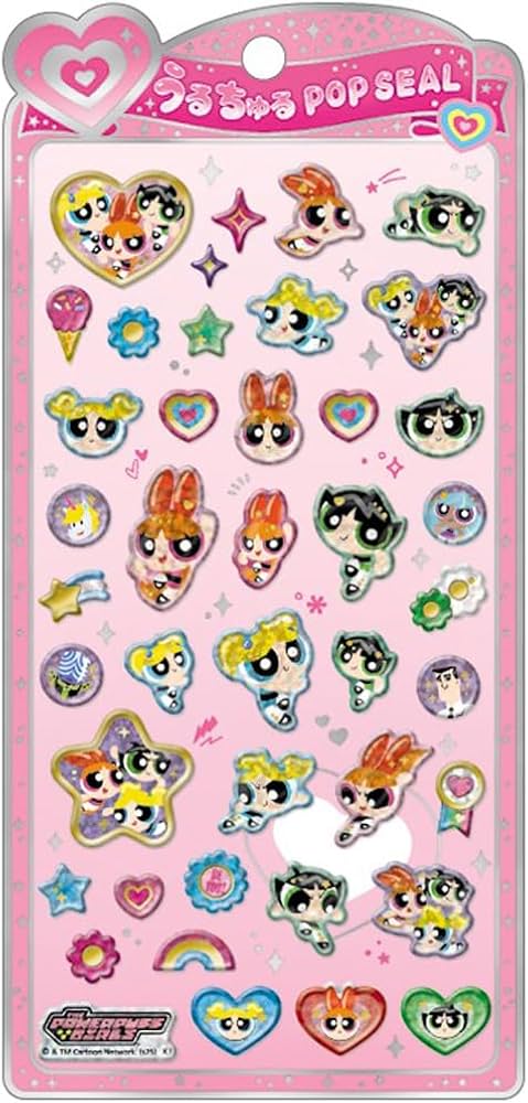 Amazon.co.jp: クラックス CRUX うるちゅる ポップシール パワーパフ