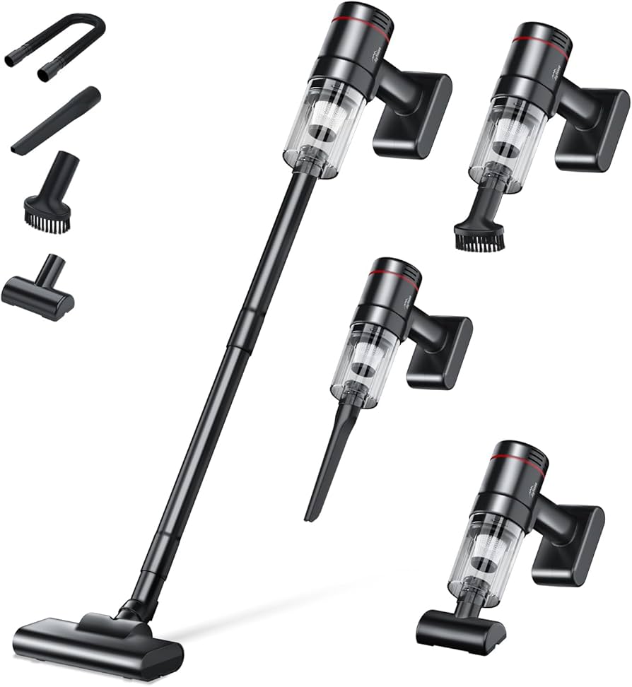 Amazon | 掃除機 コードレス 【2025革新版&15000pa 超強力吸引&35分間