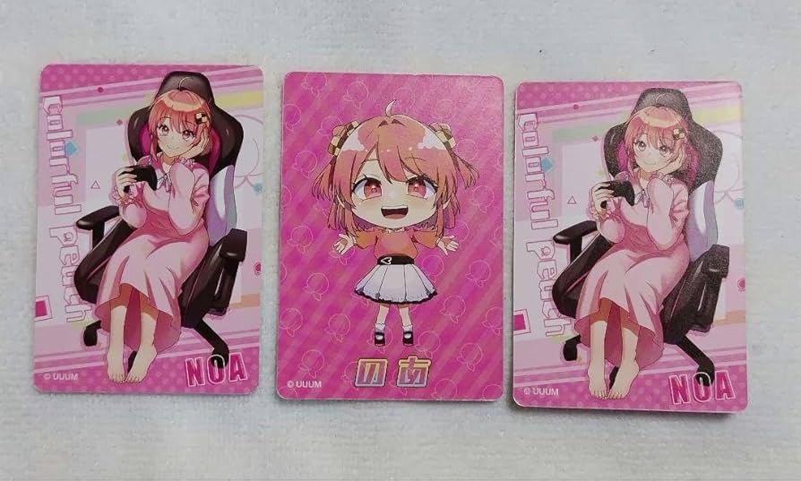 Amazon.co.jp: カラフルピーチ のあカード 3枚まとめ売り グミ から