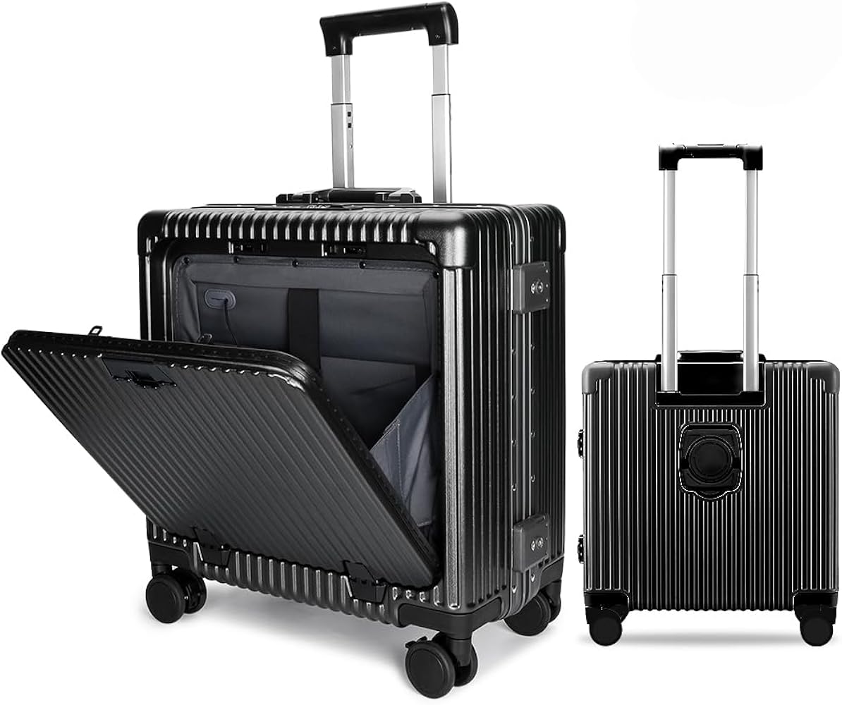 Amazon | [SKYFLY] スーツケース フロントオープン 多機能 キャリー