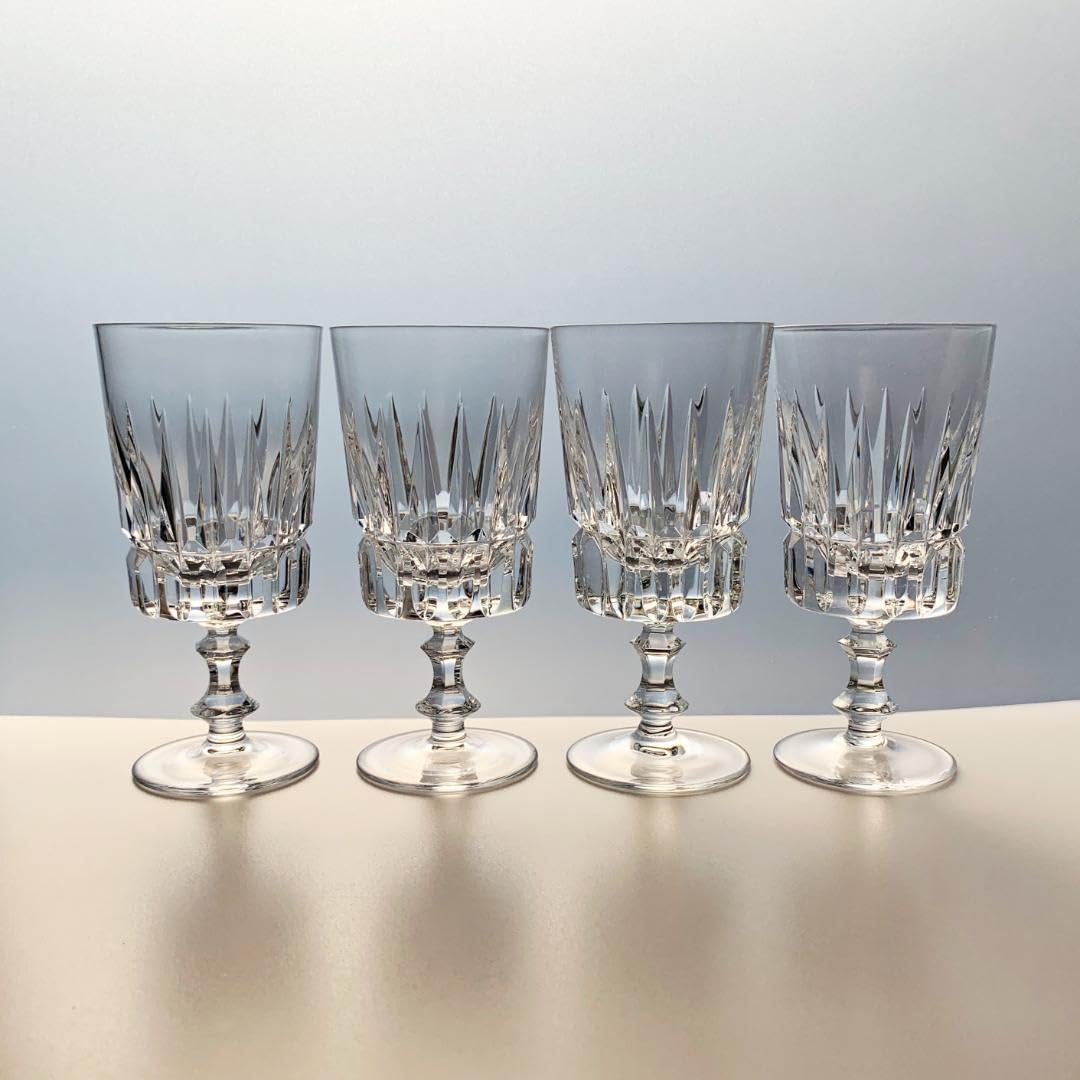 Amazon | フランス アンティーク グラス 4客 セット バカラ サンルイ