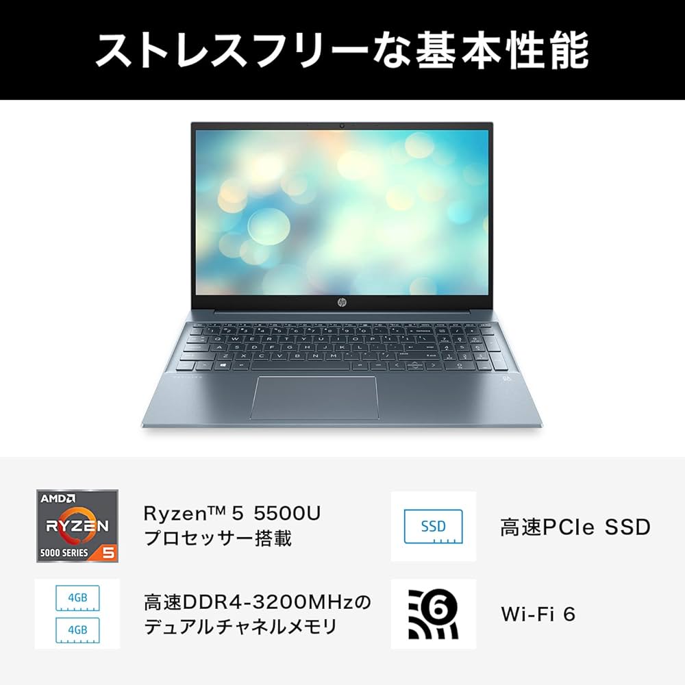 Amazon.co.jp: HP ノートパソコン 2021年旧モデル 15.6インチ フルHD